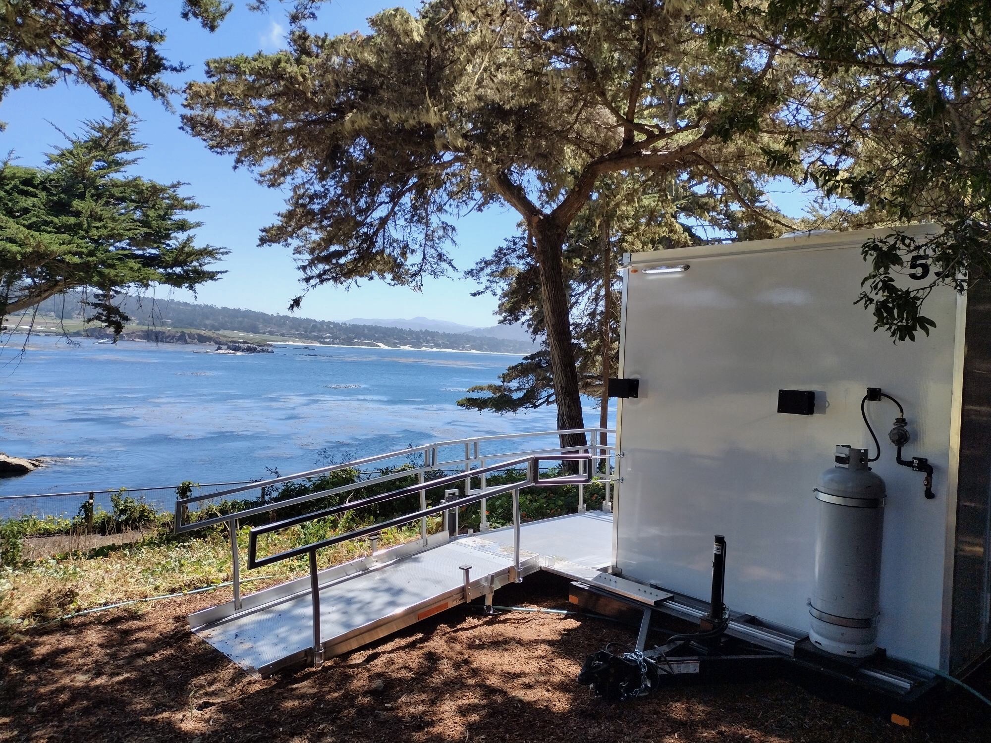 ADA Luxury Portable Shower trailers by the Sea - The Lavatory Los Angeles